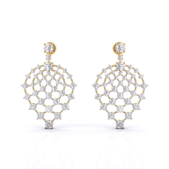 Buy Classic Diamond Dangler Earring from Ivana Jewels Best lab grown diamond jewellery brand