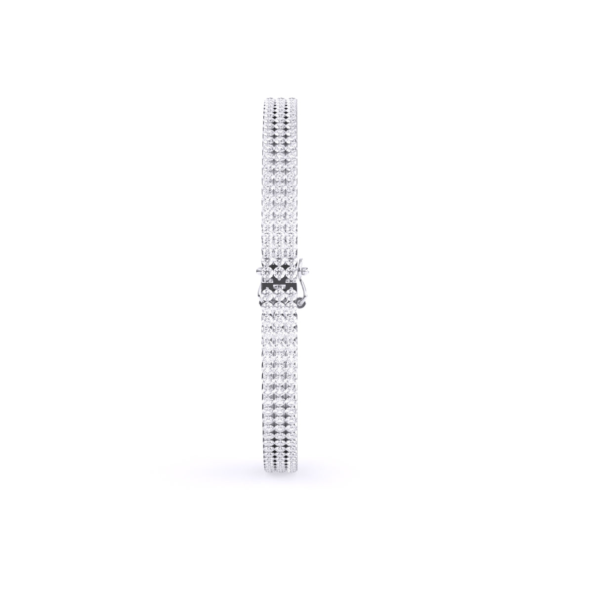 Lab Grown Diamonds Three lines Bangle