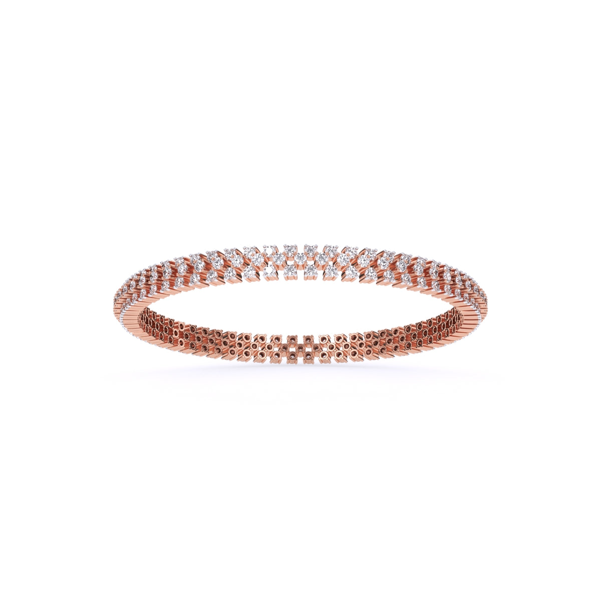 Three Row Luxury Women's Bangle