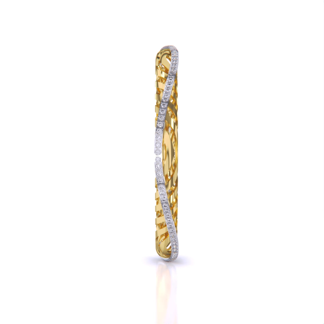 Carol Trellis Small Diamonds Bangle