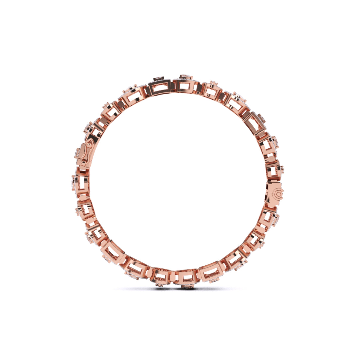 Multi Shape Diamonds Bangle