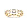 Gorgeous Design Solitaire Cushion & Round Diamond Bangle