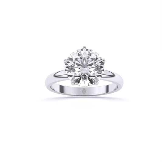 3 Carat Radiance Crown Solitaire Ring