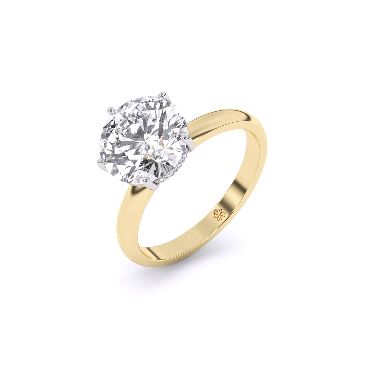 3 Carat Radiance Crown Solitaire Ring