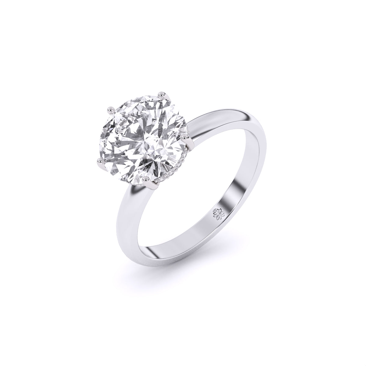 3 Carat Radiance Crown Solitaire Ring