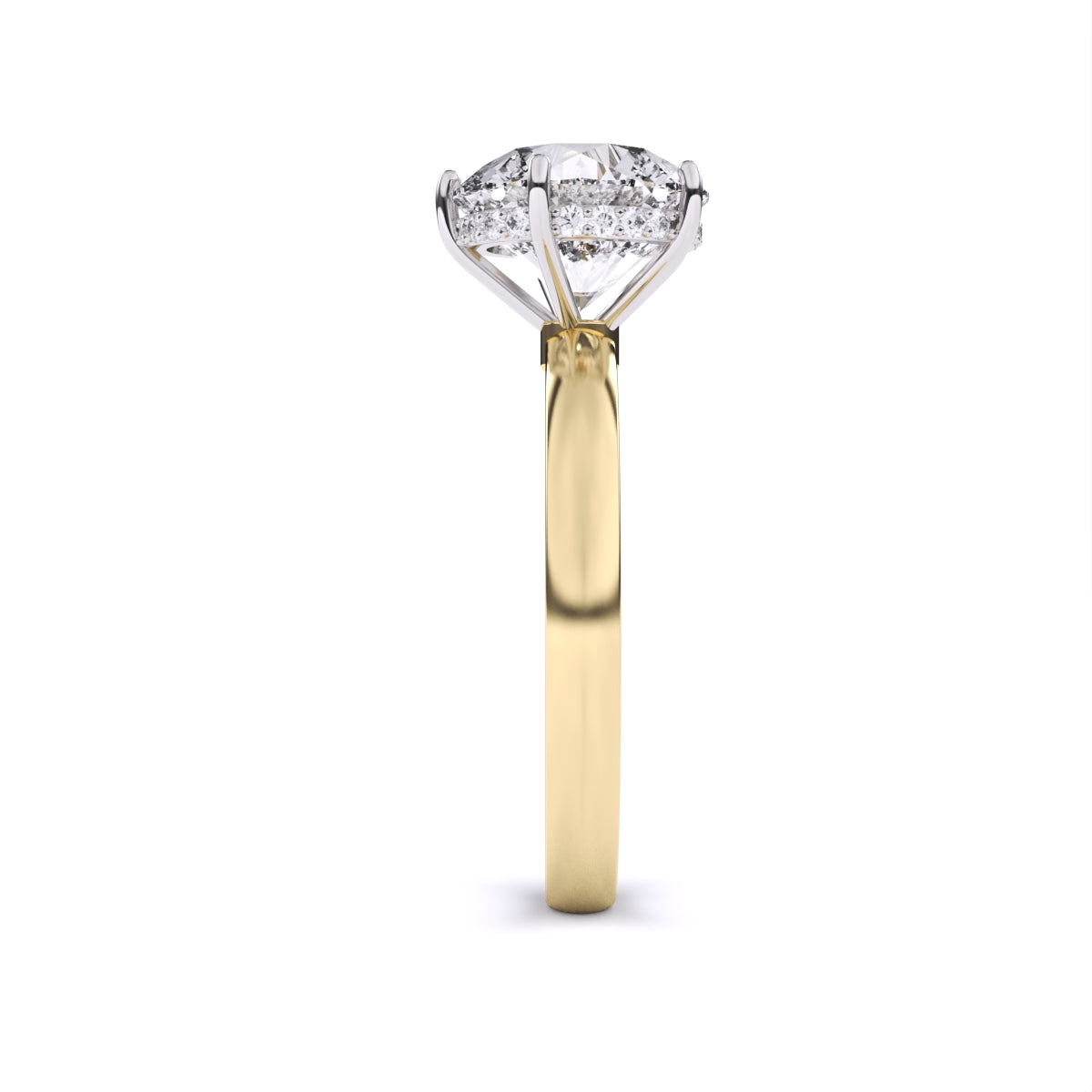 3 Carat Radiance Crown Solitaire Ring