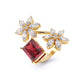 Ruby & Mixed Shape Diamonds Ring