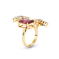 Ruby & Mixed Shape Diamonds Ring