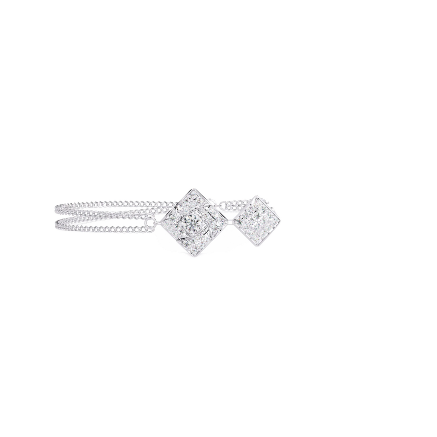 Exquisite Diamond Embrace Bracelet