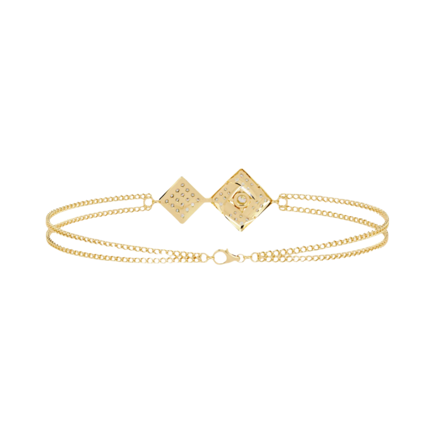 Exquisite Diamond Embrace Bracelet