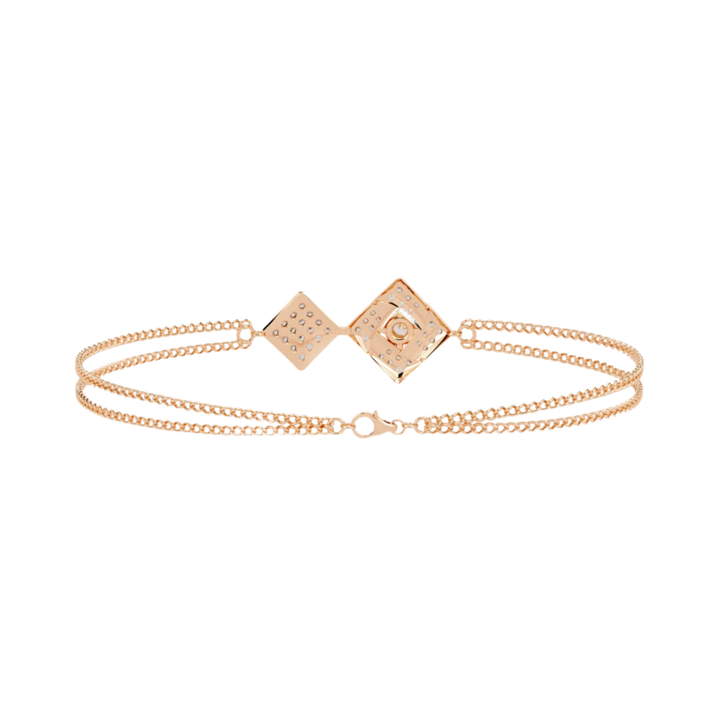 Exquisite Diamond Embrace Bracelet