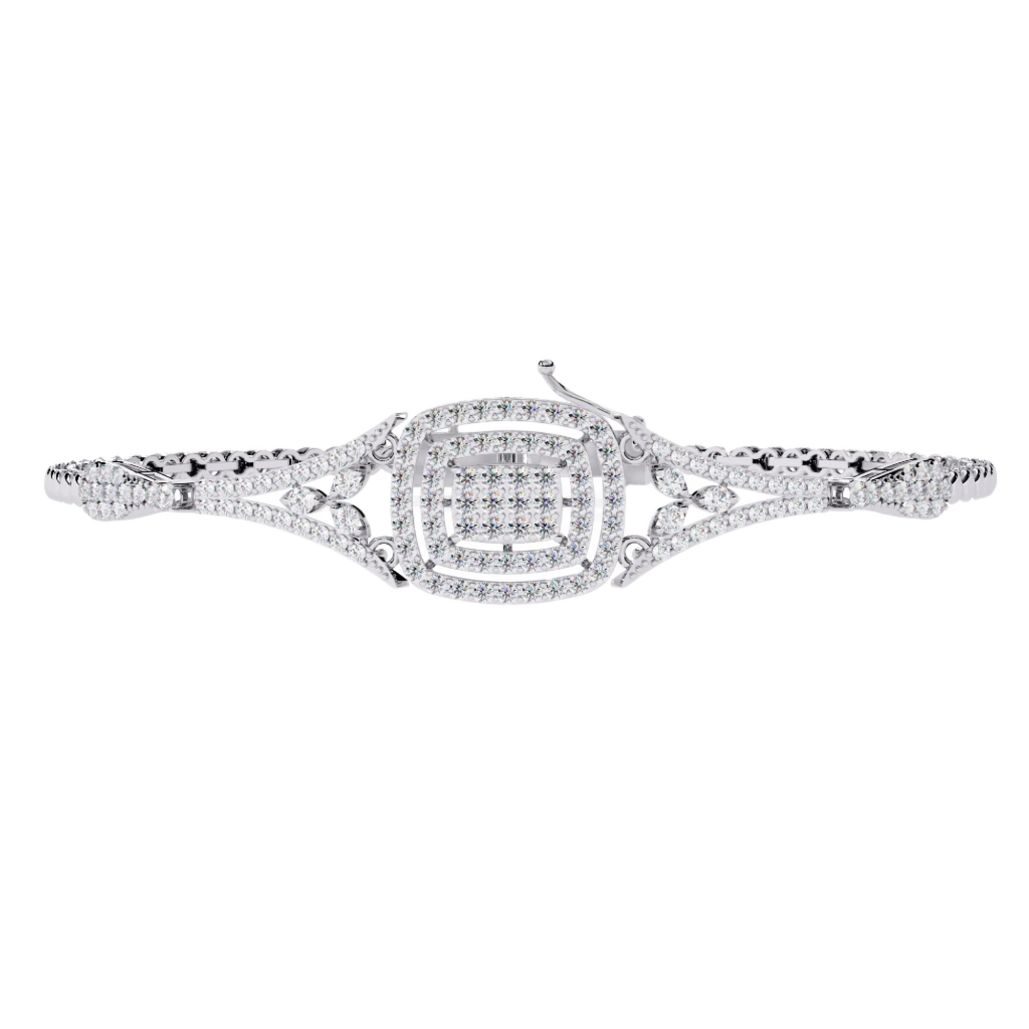 Unique Diamond Bracelet with Floral Design for Special Occasions