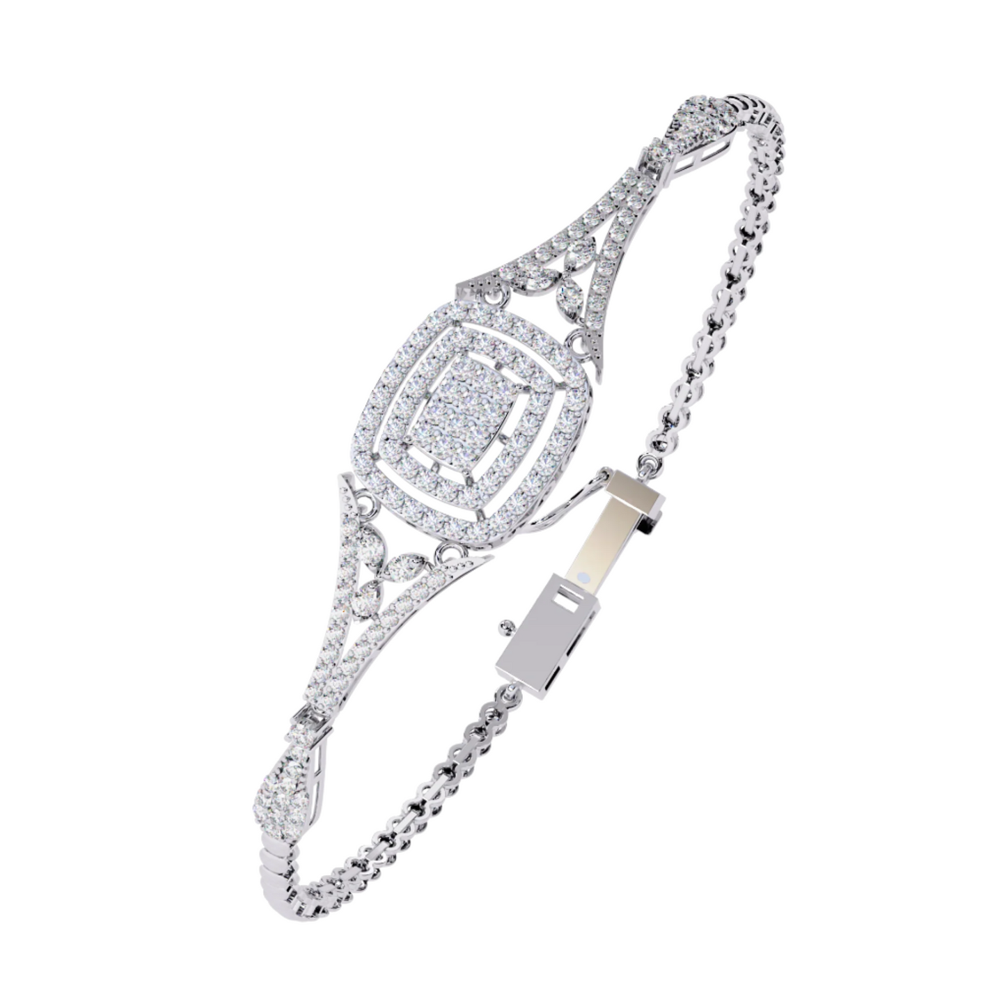 Unique Diamond Bracelet with Floral Design for Special Occasions