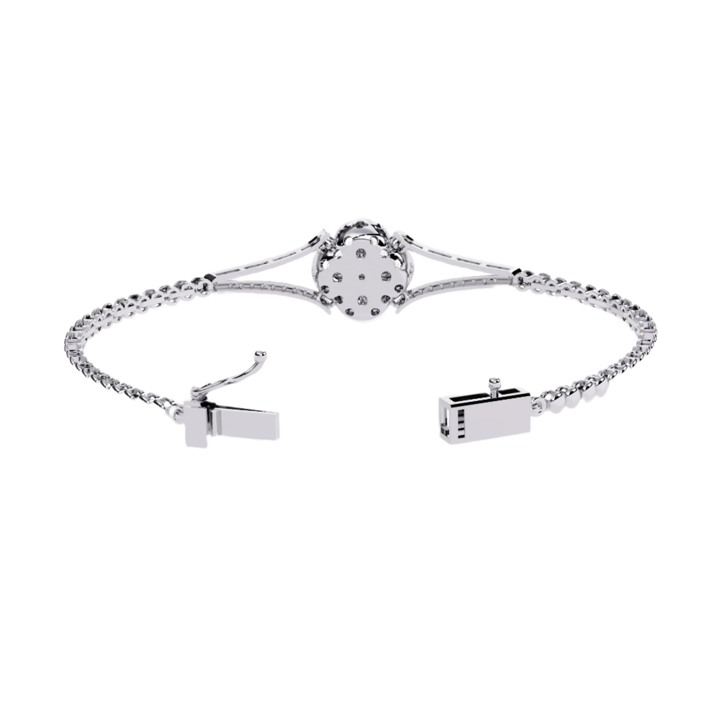 Angular Diamond Bangle