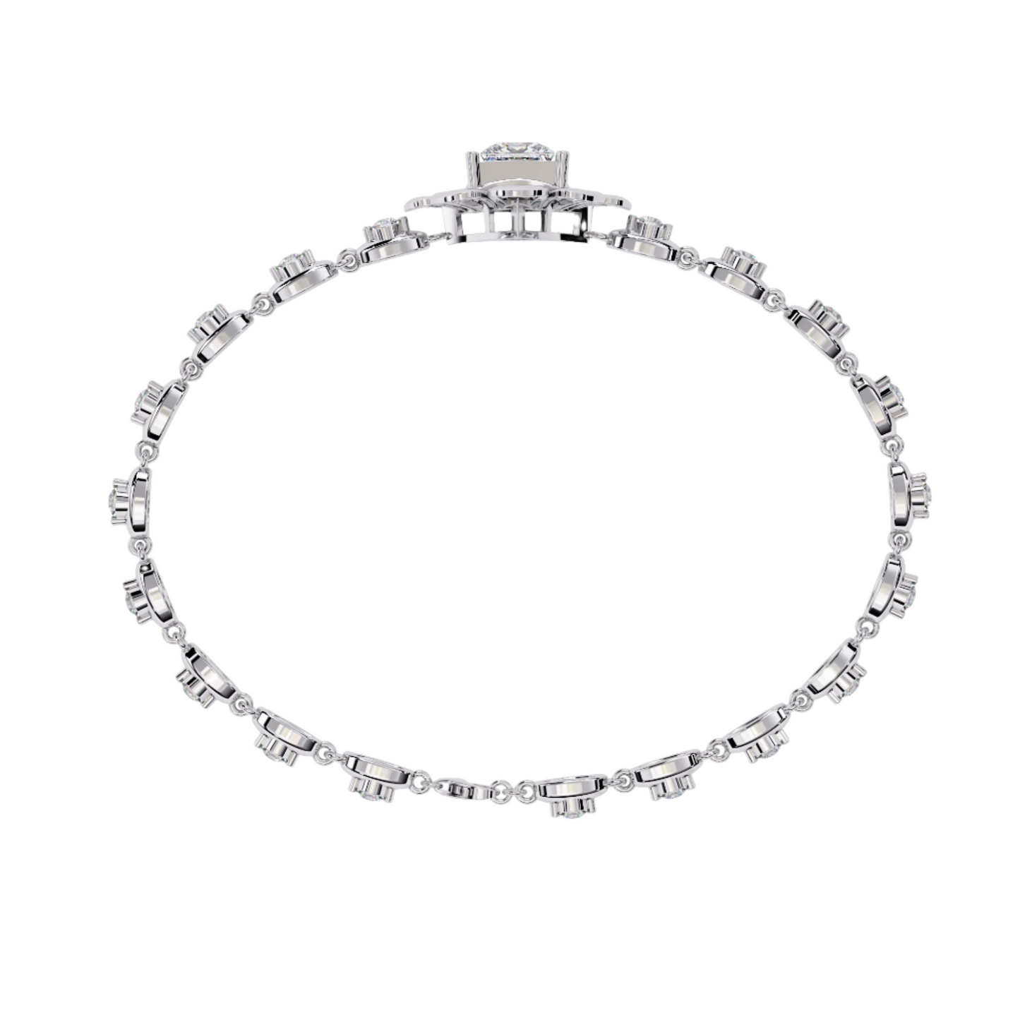 Shimmering Diamond Duet Bracelet