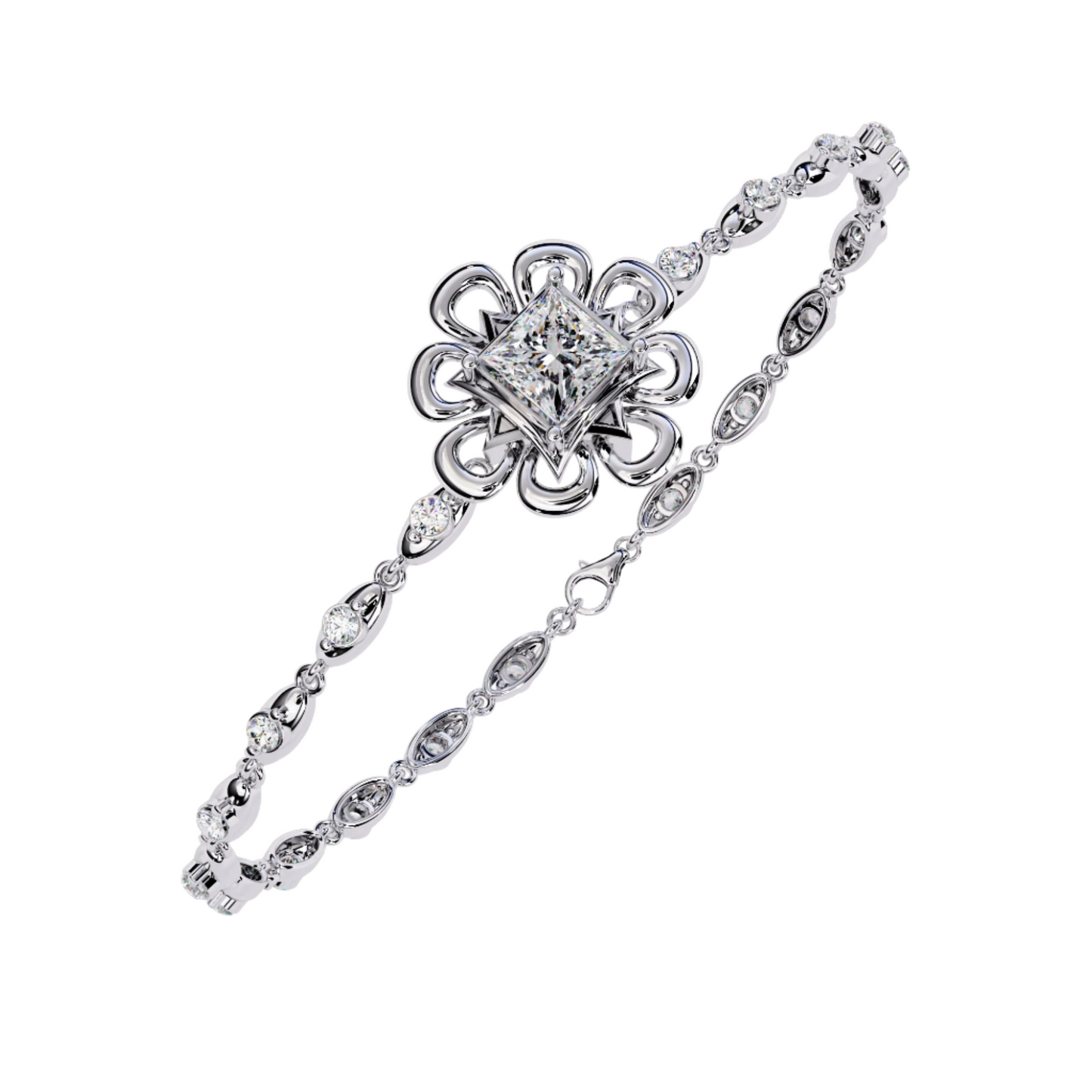 Shimmering Diamond Duet Bracelet