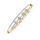 Diamond Bangle with Five Stone Design