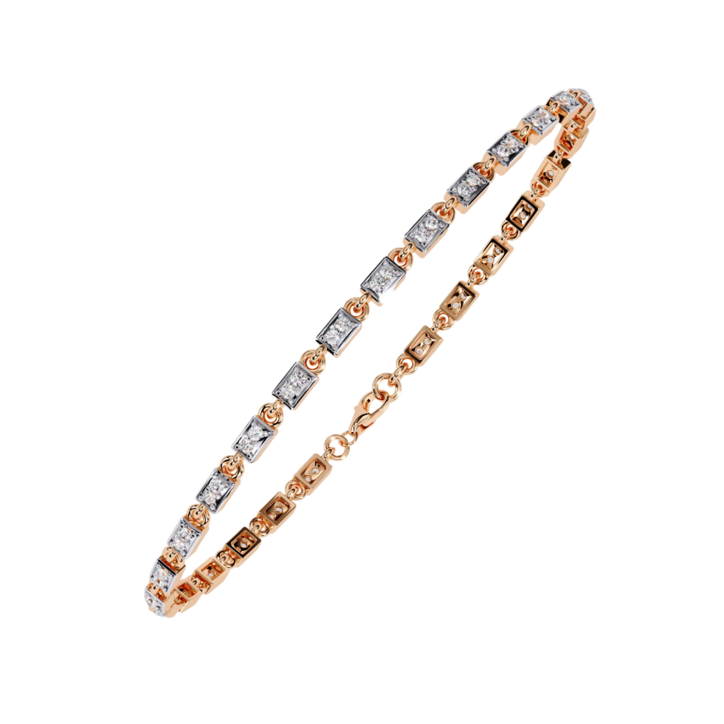 Love-Inspired Diamond Link Bracelet