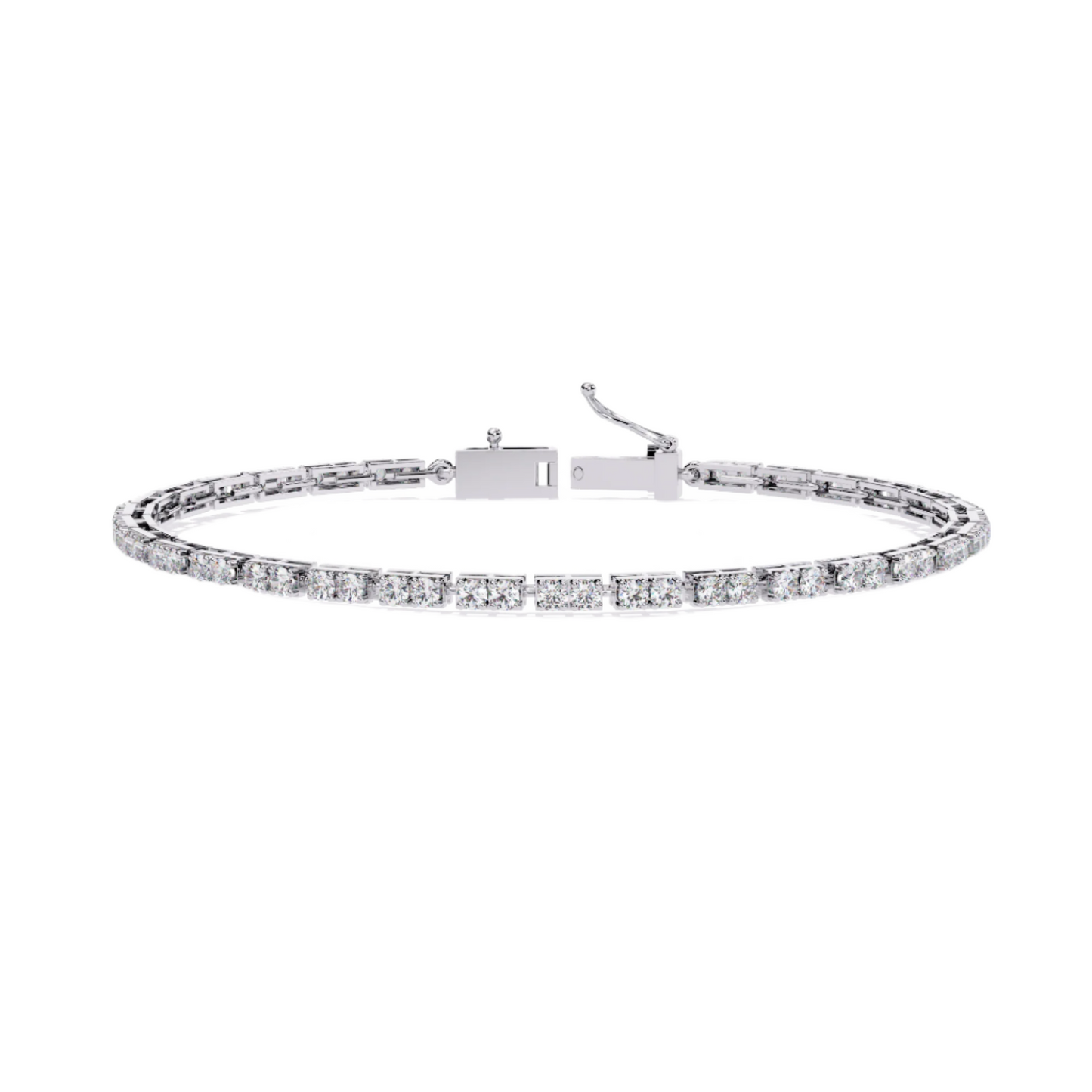 Round Diamond Tennis Bracelet