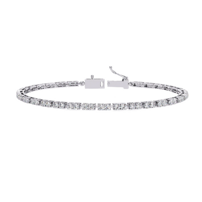 Round Diamond Tennis Bracelet