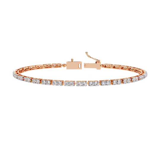 Round Diamond Tennis Bracelet