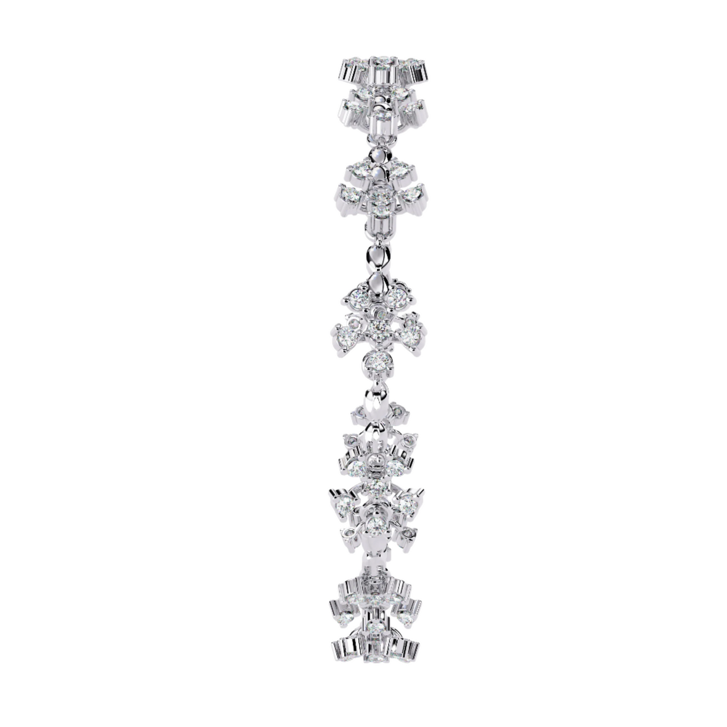 Shimmering Snowflake Diamond Bracelet