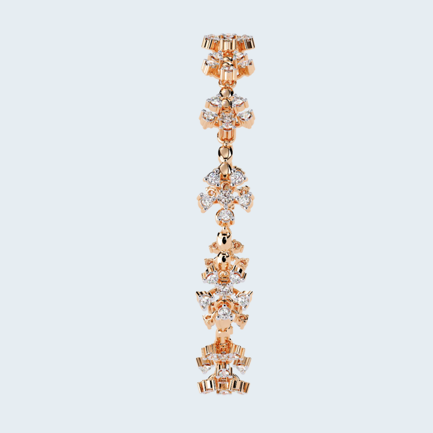 Shimmering Snowflake Diamond Bracelet