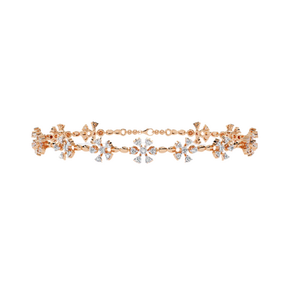 Shimmering Snowflake Diamond Bracelet