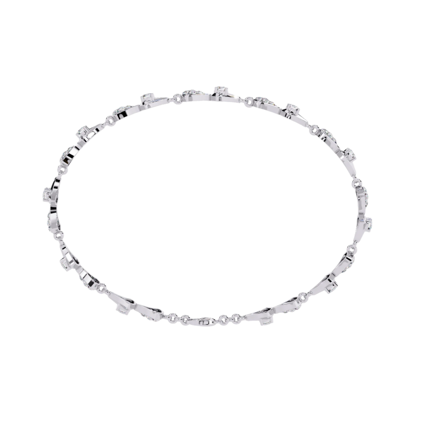 Modern Diamond Tennis Bracelet