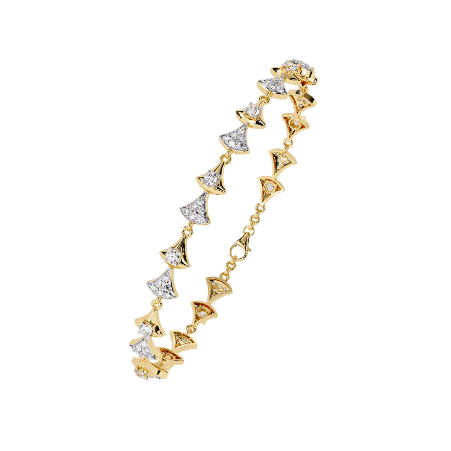 Modern Diamond Tennis Bracelet