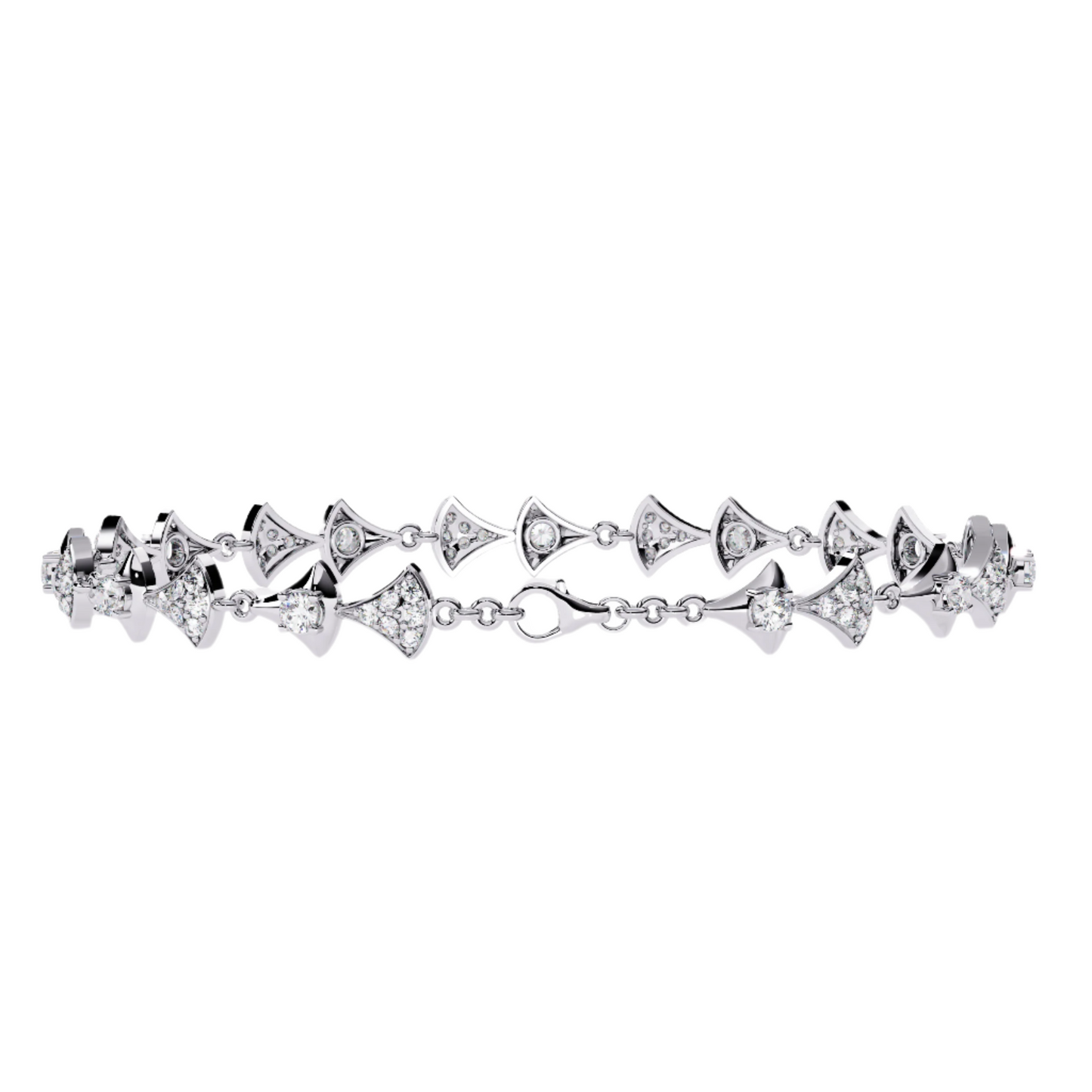 Modern Diamond Tennis Bracelet