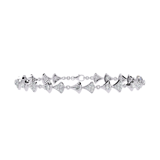 Modern Diamond Tennis Bracelet