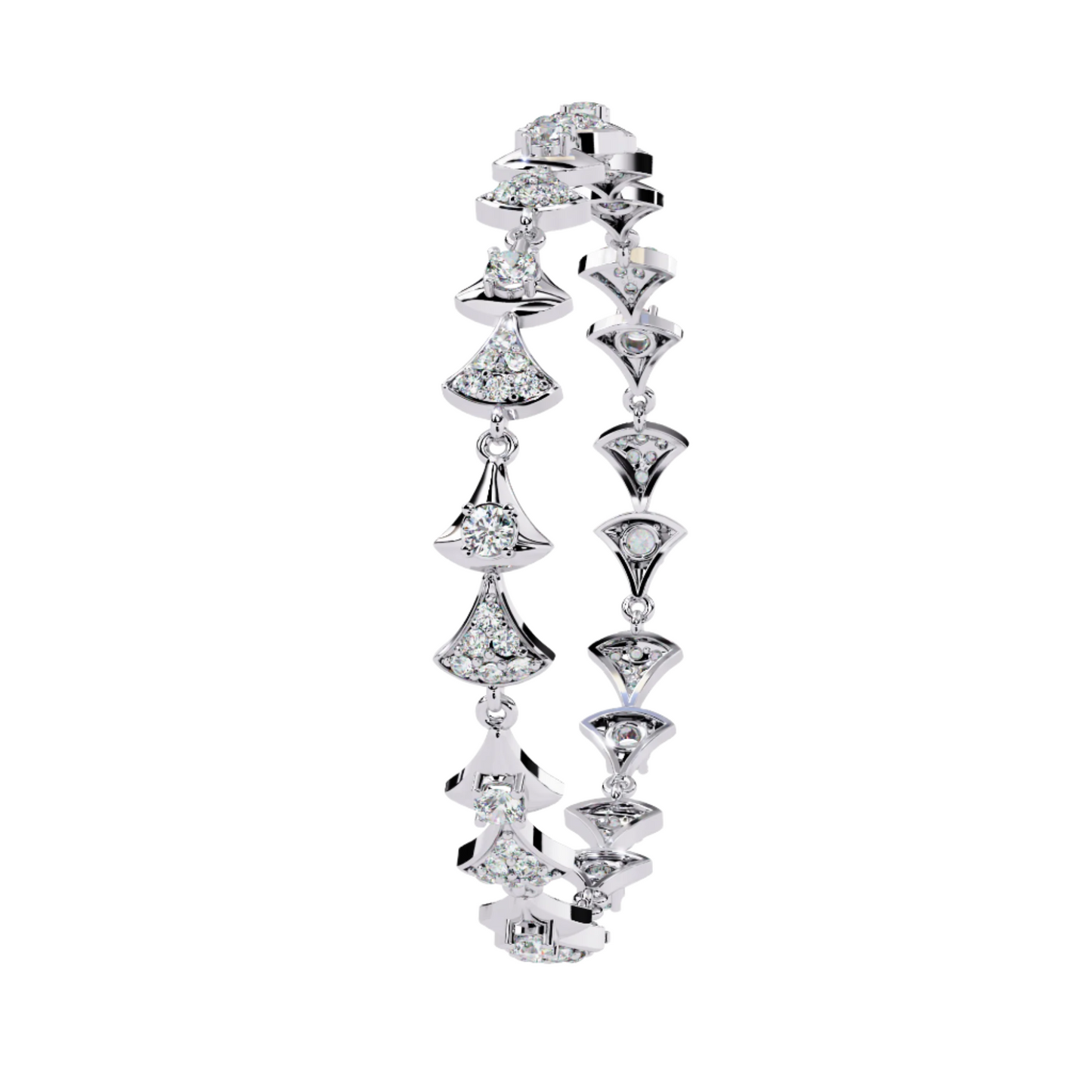 Modern Diamond Tennis Bracelet