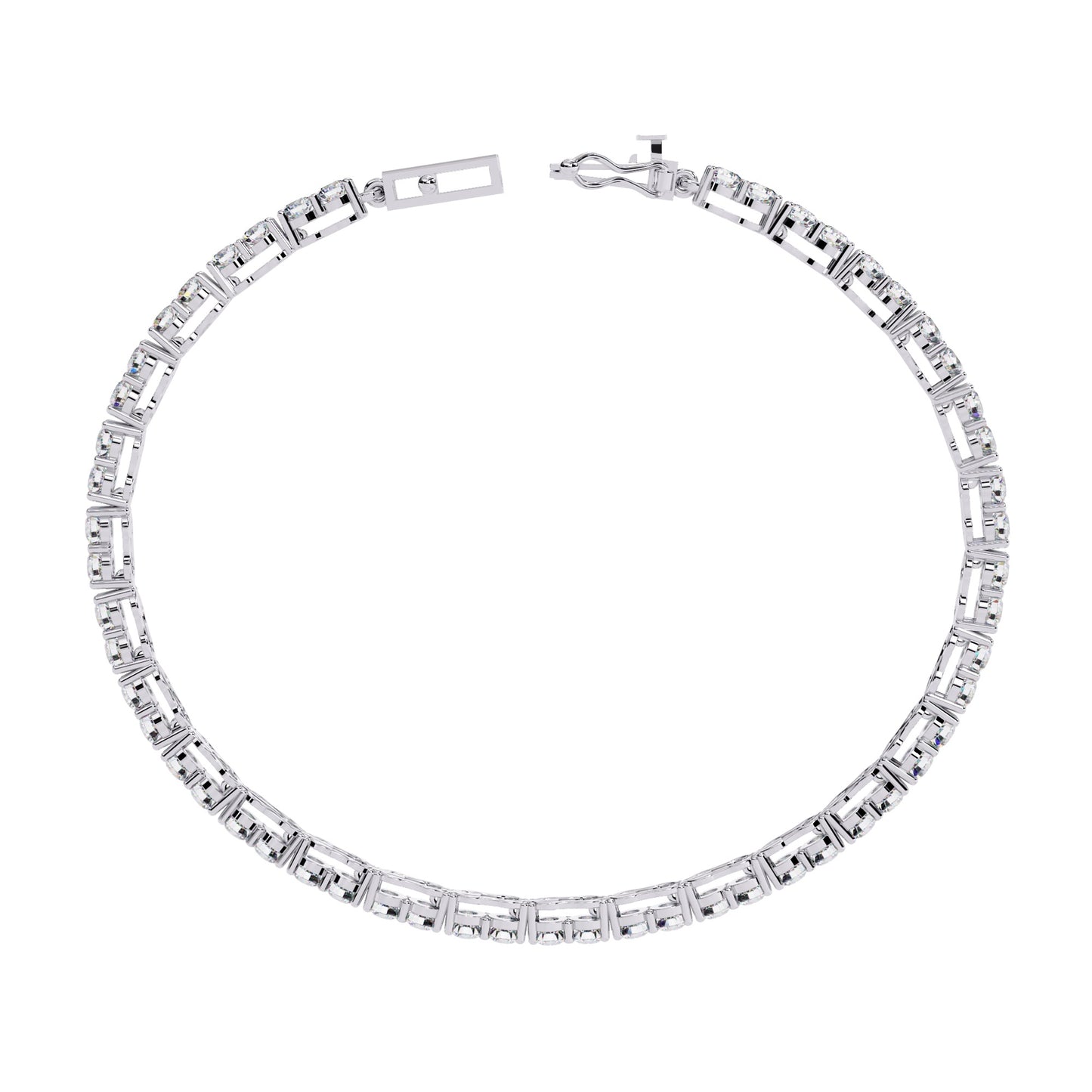 Elegance Swarovski Matrix Tennis Bracelet