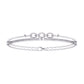 Double Row Diamond Bracelet with Chain Detail