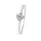 50 Pointers Round Solitaire Diamond Flower Style Bracelet