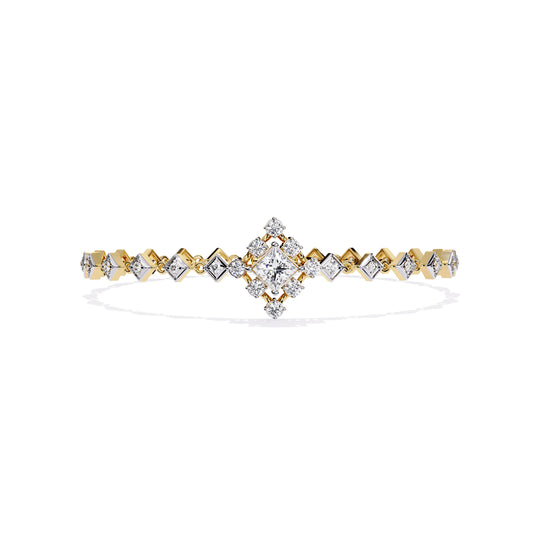 Delicate Diamond Bracelet in Two-Tone