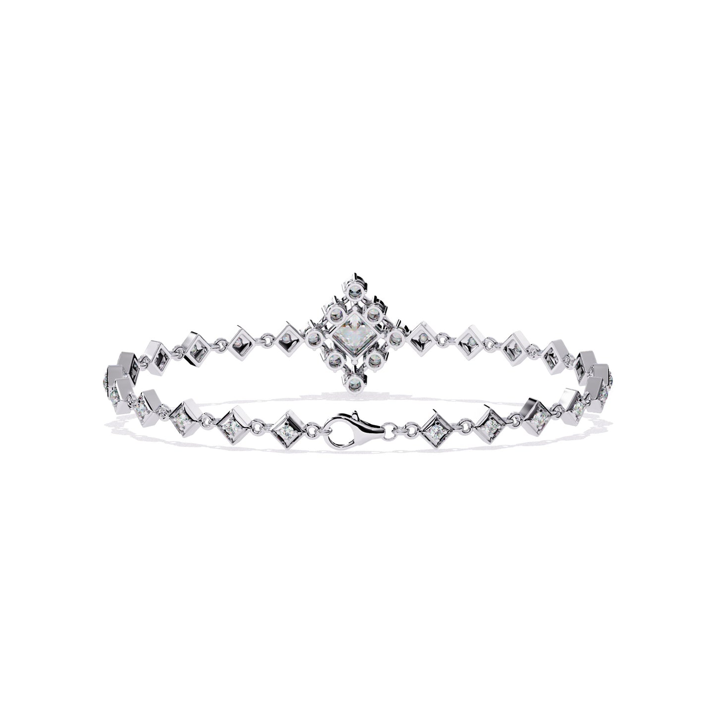 Delicate Diamond Bracelet in Two-Tone