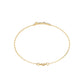 Diamond Bar Bracelet in Warm Gold