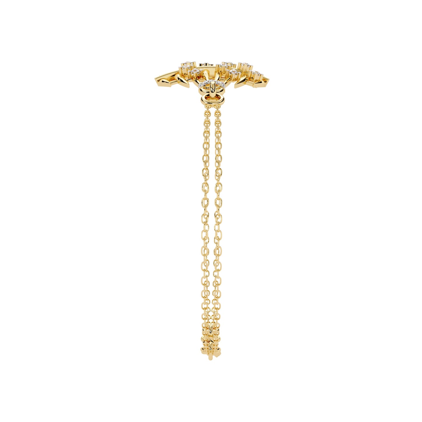 Fine Gold Bracelet with Sparkling Diamonds