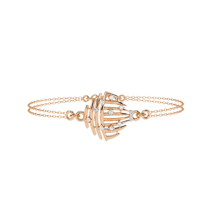 Fine Gold Bracelet with Sparkling Diamonds