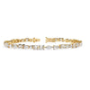 Pear, Marquise, and Round Diamond Bracelet