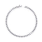 Elegant Baguette Diamond Line Bracelet