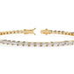 Elegant Baguette Diamond Line Bracelet