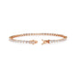 Elegant Baguette Diamond Line Bracelet