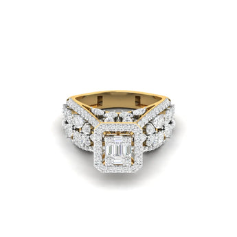 Baguette Diamond Cluster Ring Best lab grown diamond jewellery brand