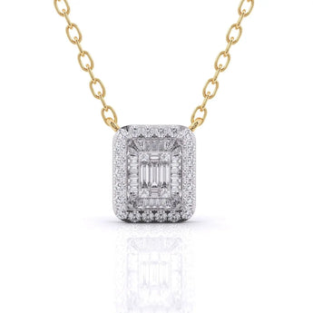 Buy Pave Setting Diamond Pendant Online from Ivana Jewels Best lab grown diamond jewellery brand