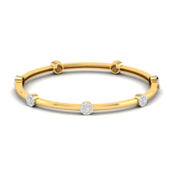 Buy 1 Carat Classic Diamond Bangle Online from Ivana Jewels Best lab grown diamond jewellery brand
