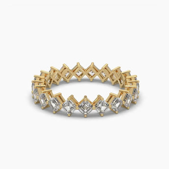 Buy Square Shape Diamond Eternity Ring from Ivana Jewels Best lab grown diamond jewellery brand