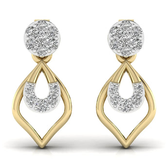 Buy Blinging Lab Grown Diamond Dangler Earring from Ivana Jewels Best lab grown diamond jewellery brand